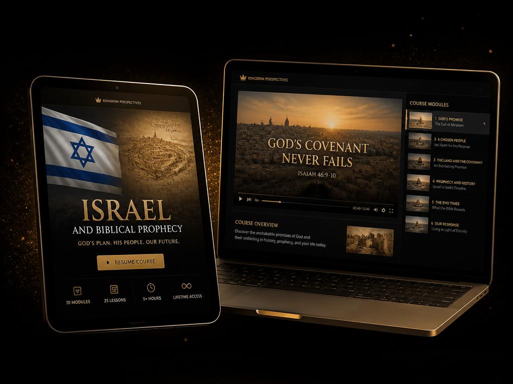 Mockup do mini-curso Israel nos Tempos do Fim